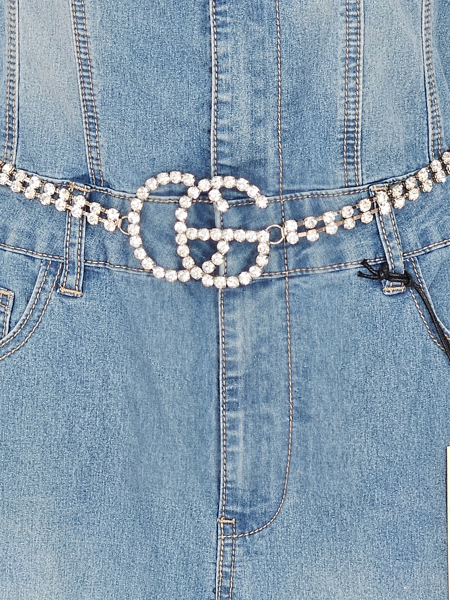 Cinturon en Rhinestone GG