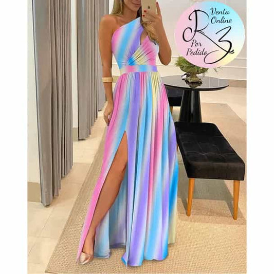 One Shoulder Maxi Dress