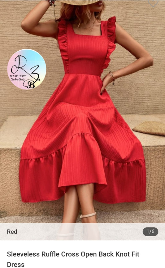 Ruffle Sleeve Dress