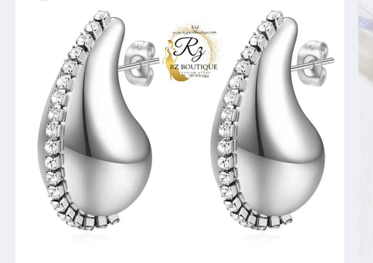 Aretes Gota Rhinestone