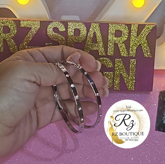 Aretes Argolla Plata