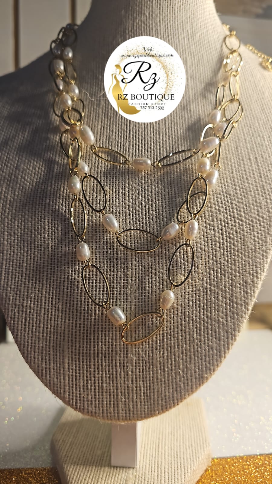 Collar Doble Incluye Aretes