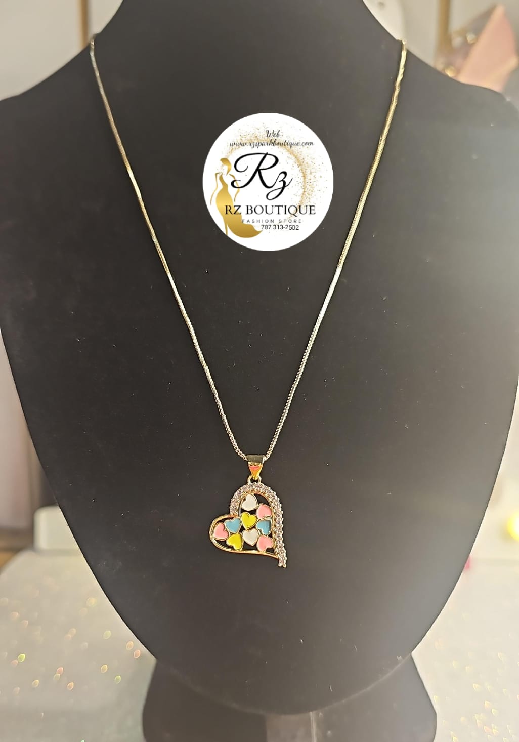 Collar Corazón Multi