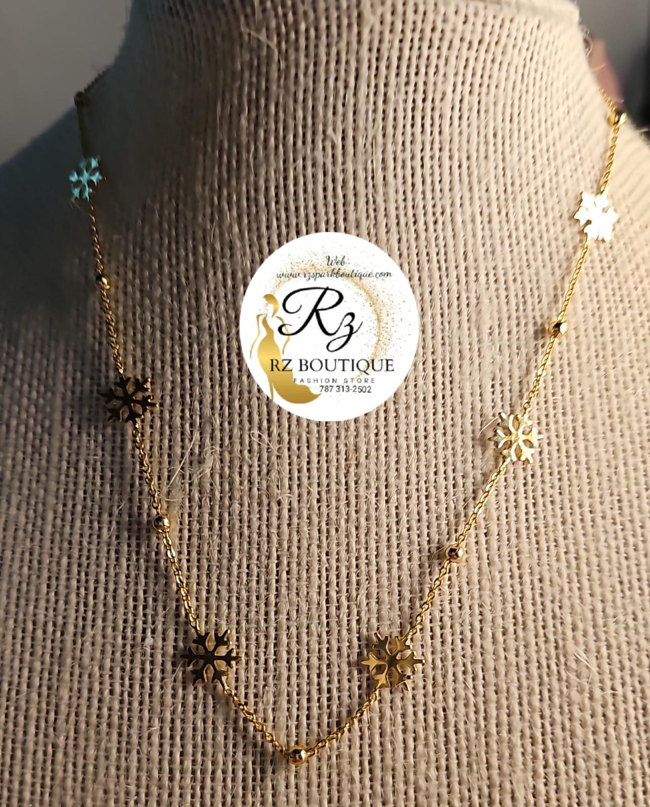 Collar Copos de Nieve