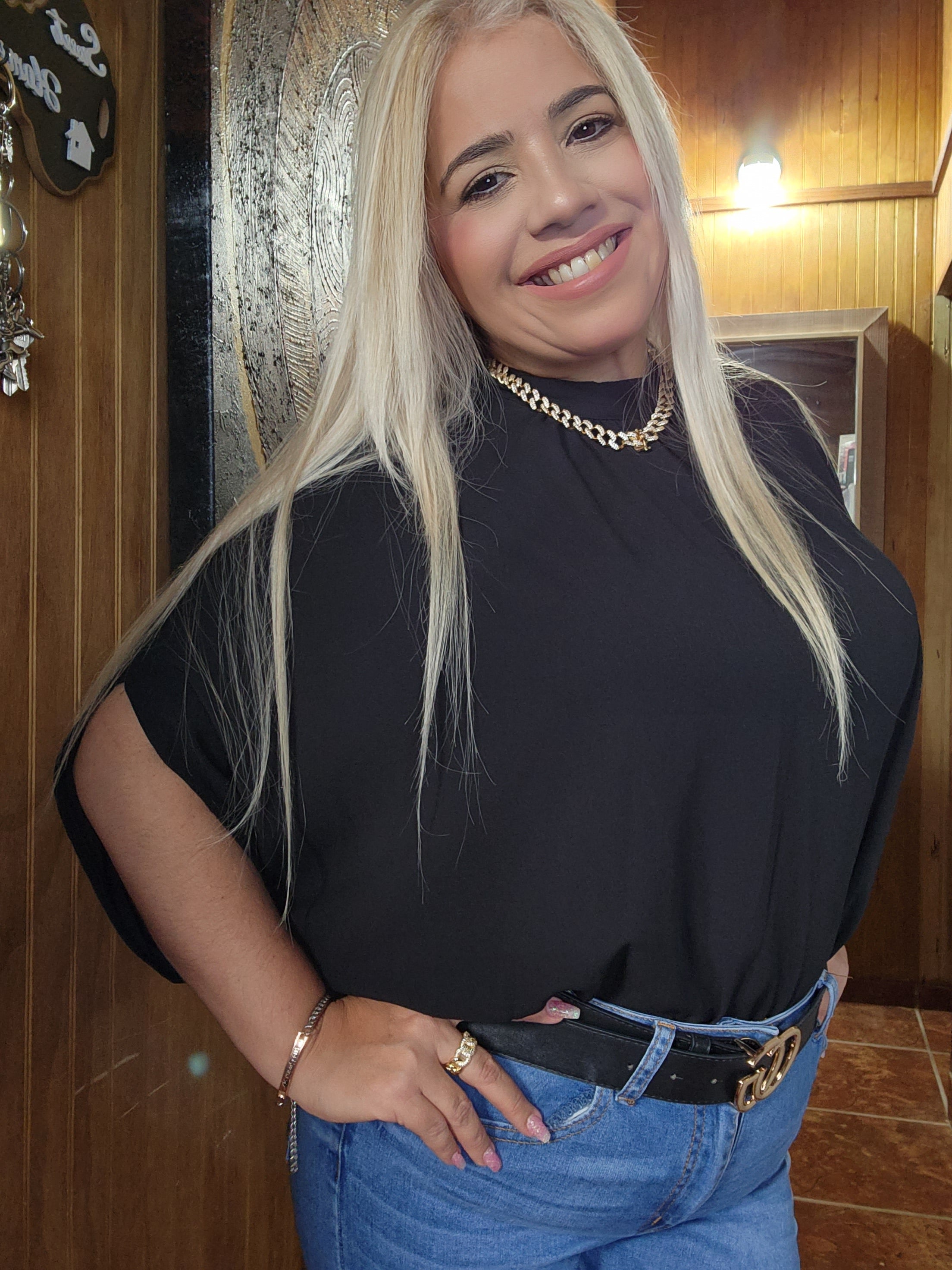 Blusa Ancha Amarre en el Cuello